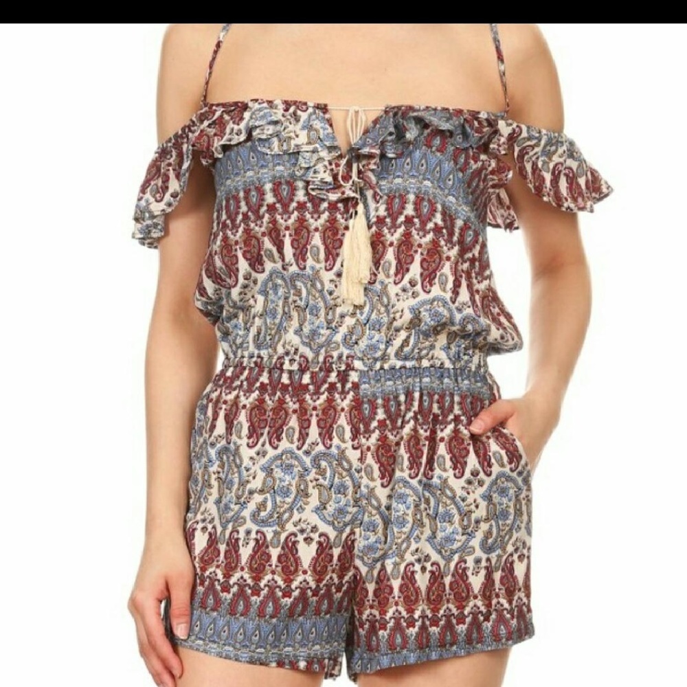 CUTE Gypsy Boho Romper Jumpsuit